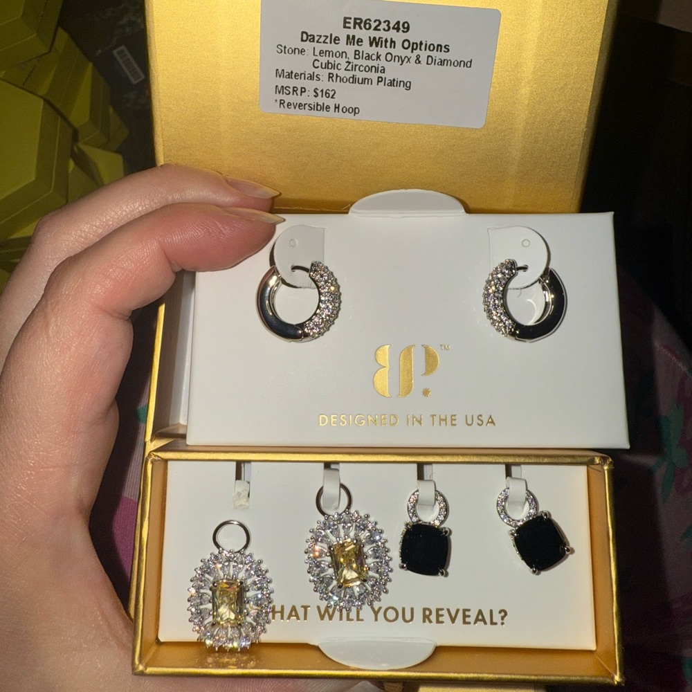 BP Silver and Gold Modern Earrings
